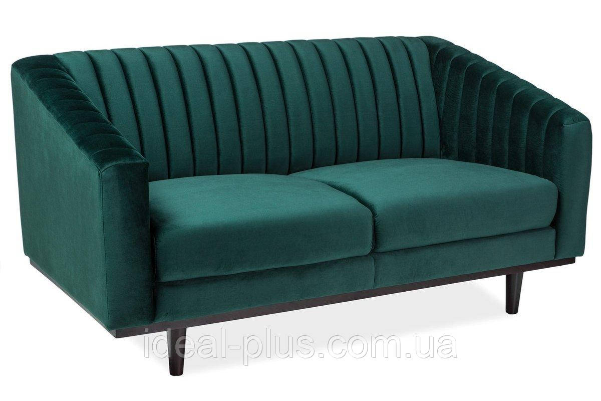 Софа  ASPREY 2 VELVET зелена/венге BL.78, фото 1