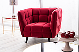М'яке широке крісло CASTELLO 1 VELVET BL.59 крісло очікування для офісу салону краси або кабінету, фото 5