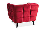 М'яке широке крісло CASTELLO 1 VELVET BL.59 крісло очікування для офісу салону краси або кабінету, фото 2