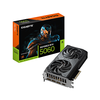 Топова відеокарта GF RTX 5060 8 GB GDDR7 Windforce Gigabyte — максимум потужності без компромісів