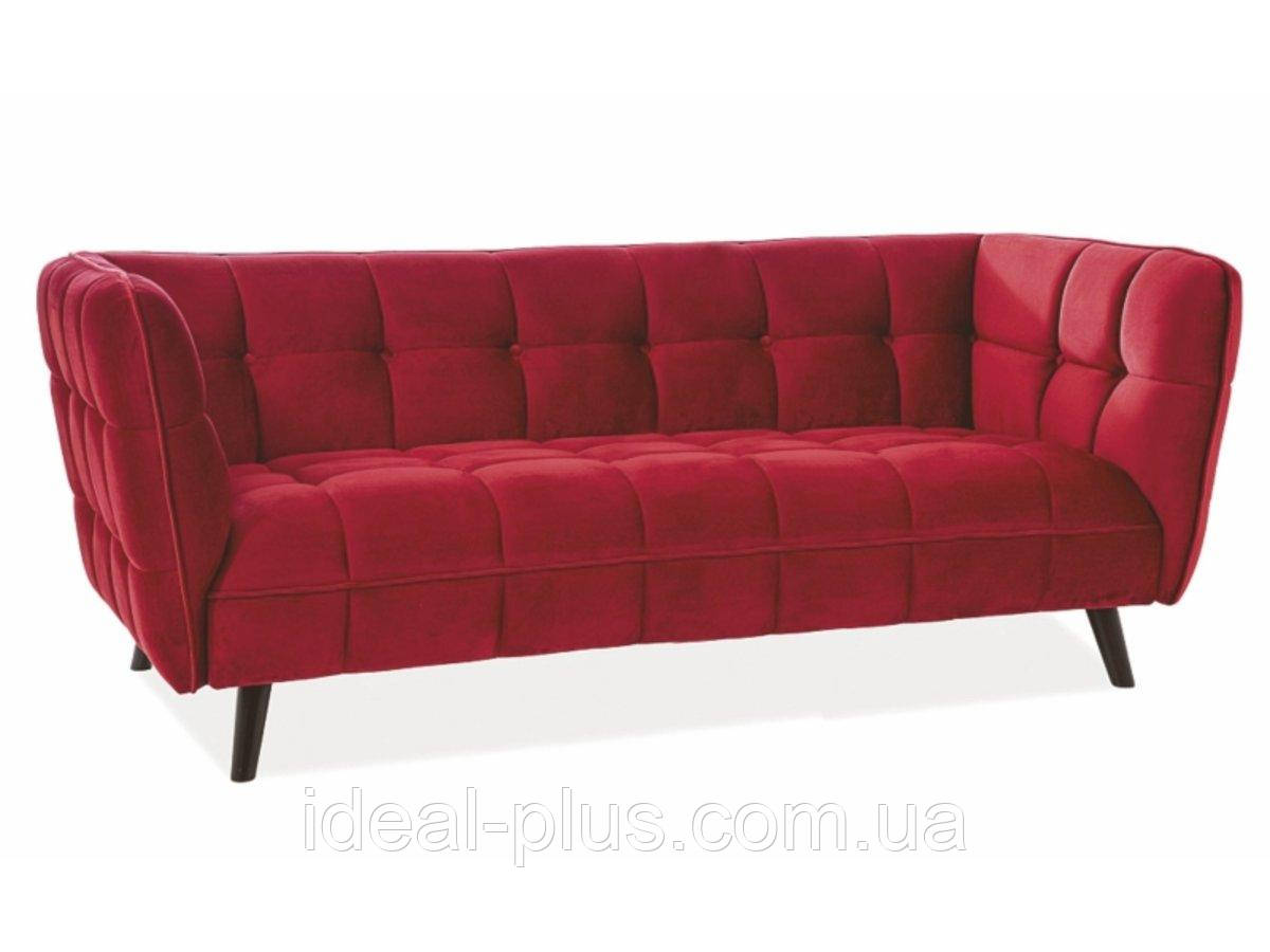 Софа CASTELLO 3 VELVET бордо-венге BL.59