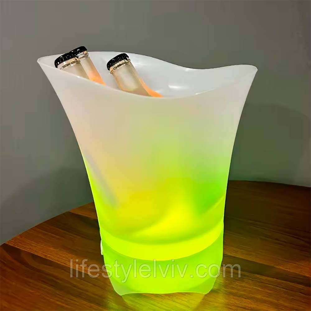 Відро для льоду, що світиться, з Bluetooth і підсвічуванням Bucket Light 20 / Відро для охолодження напоїв, фото 1