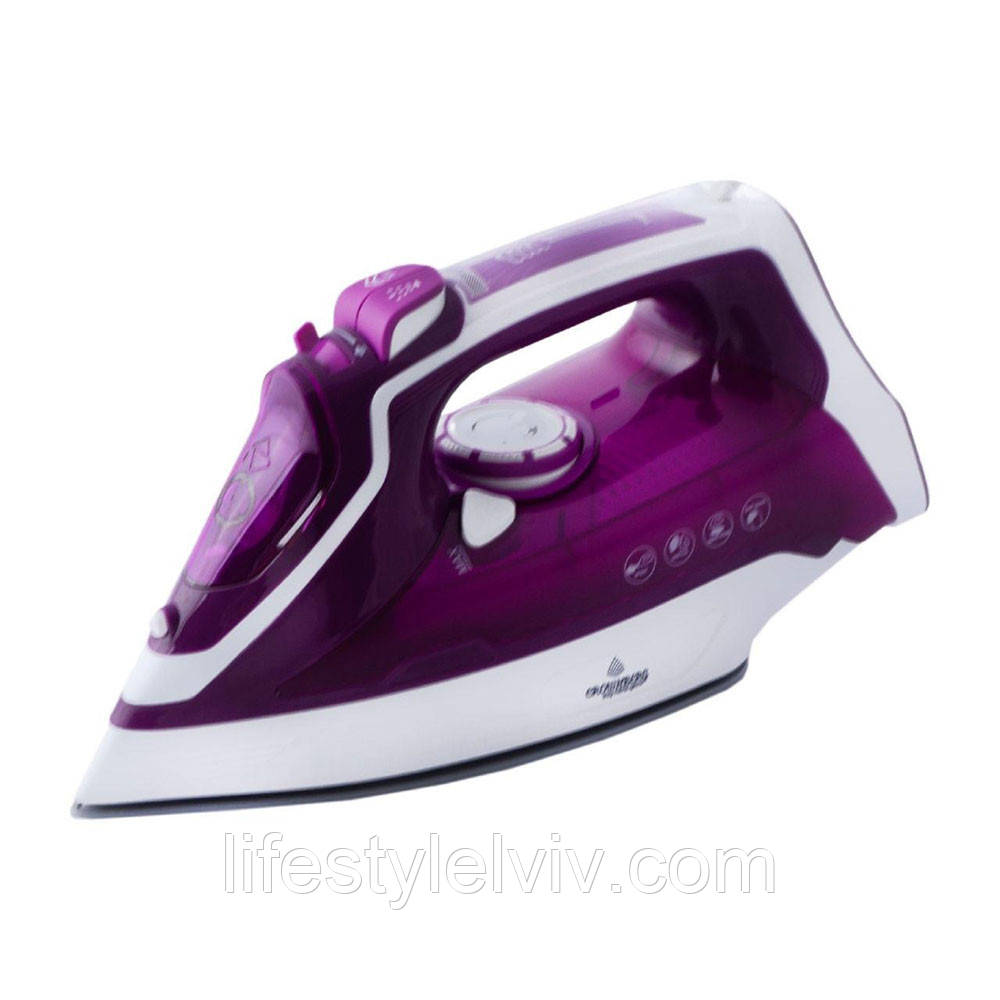 Праска з керамічною підошвою 380мл, 2200Вт, від мережі, СВ-7443 / Електрична праска / Парова праска / Електропраска, фото 1