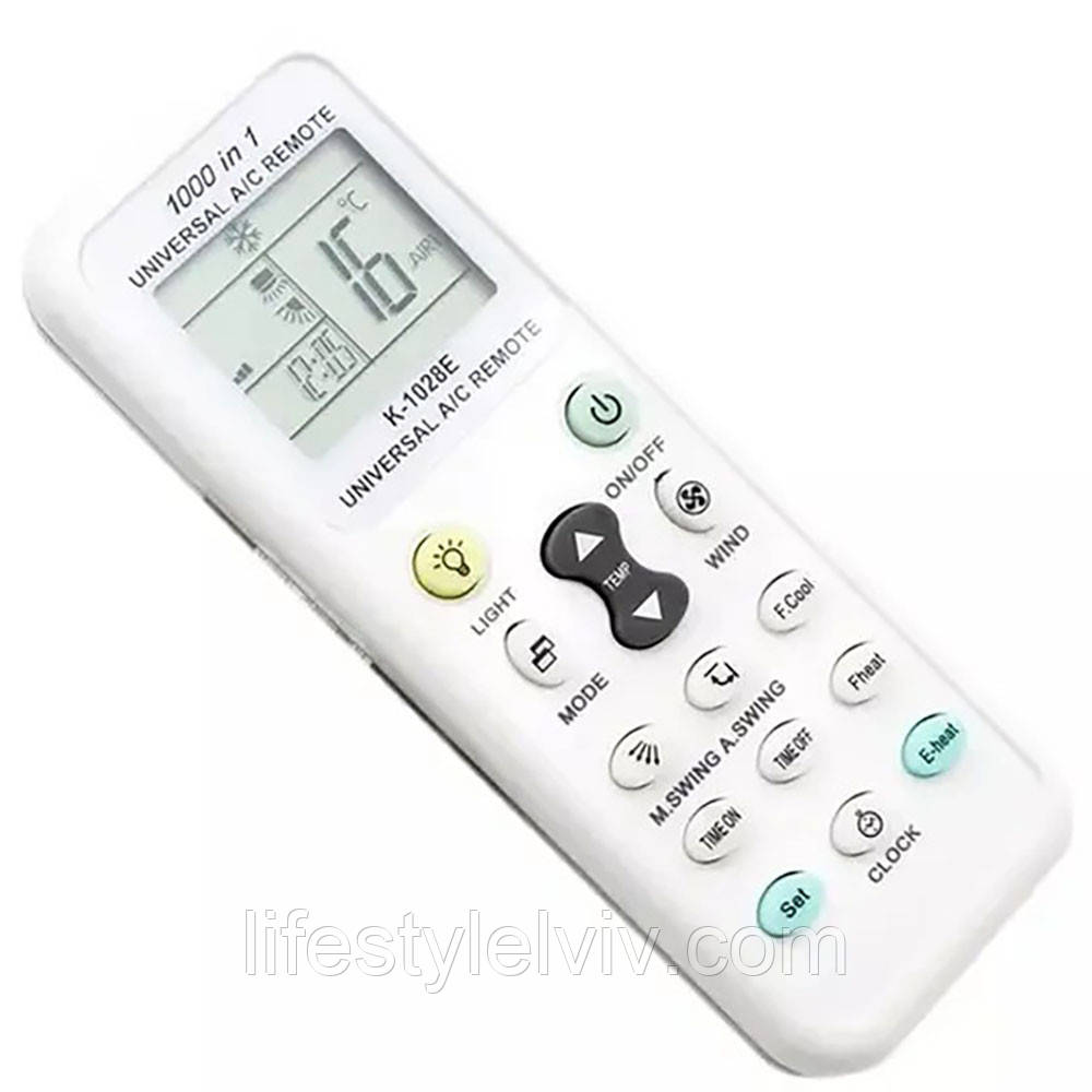 Універсальний пульт дистанційного керування для кондиціонерів K-1028E / Пульт д/у для кондиціонерів, фото 1
