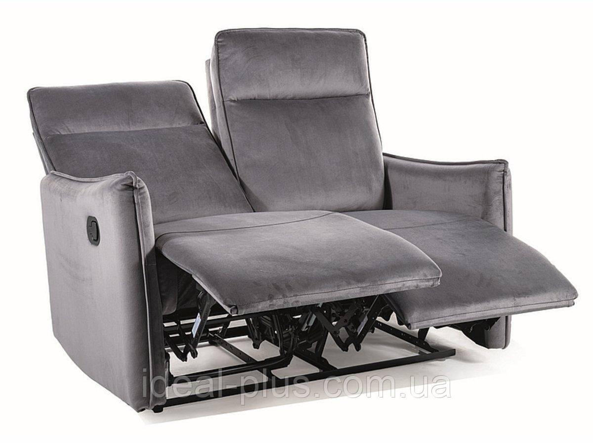 Софа розкладна TRAVIS 2 VELVET сіра BL.14