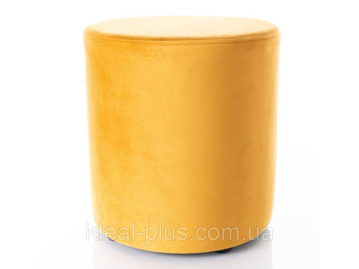 Круглий м'який пуф DOTI B VELVET карі зручний пуф для шоурумів бутіків салонів чи офісів, фото 1