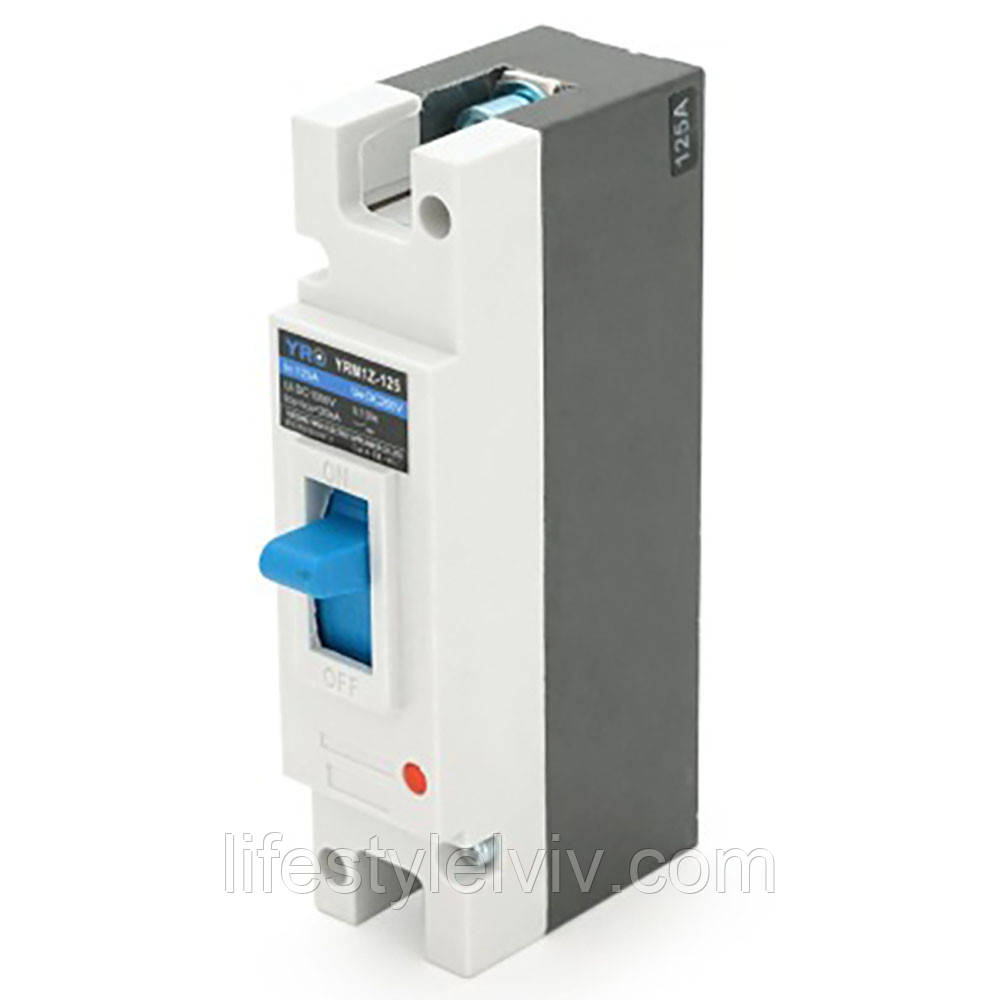 Автомат постійного струму 1P, 125A, 250V, YRM1Z-125 / Автоматичний вимикач однополюсний, фото 1