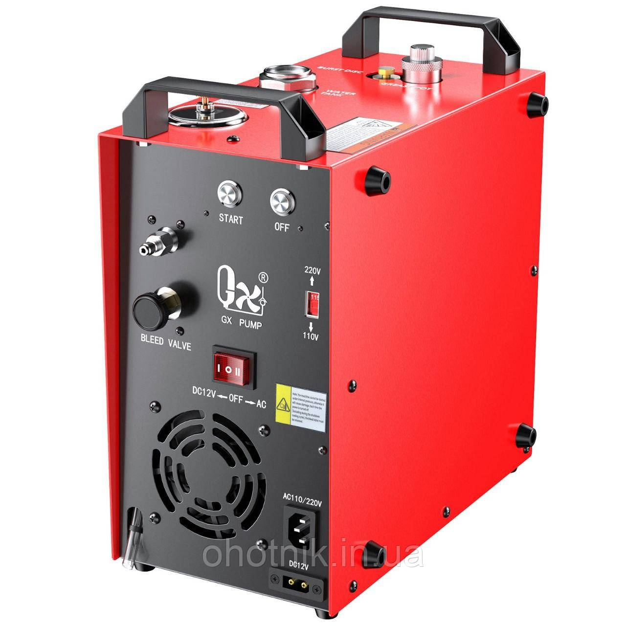 Компресор 12/220v високого тиску GX PUMP GX-E-CS4-I (компресор для гвинтівок PCP та балонів до 7 літрів)