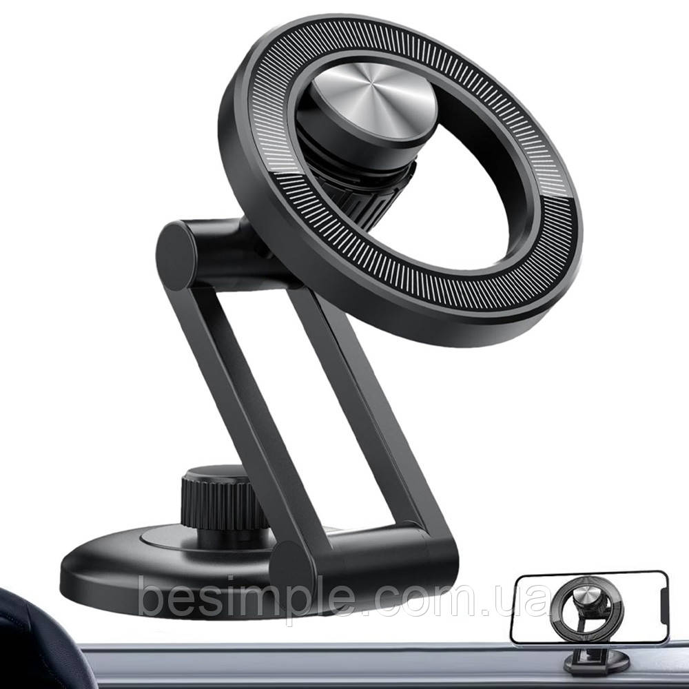 Магнітний тримач для телефону в авто 360°, ZX2117 / Автотримач / Автомобільна підставка для смартфона, фото 1