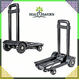 Складний візок для покупок і вантажу з телескопічною ручкою до 40 кг RC-K-1342 Платформа: 23 x 23 см, фото 3