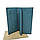 Великий гаманець шкіряний бірюзовий Арт.2202-05142E-26 l.blue GENUINE LEATHER (54), фото 3