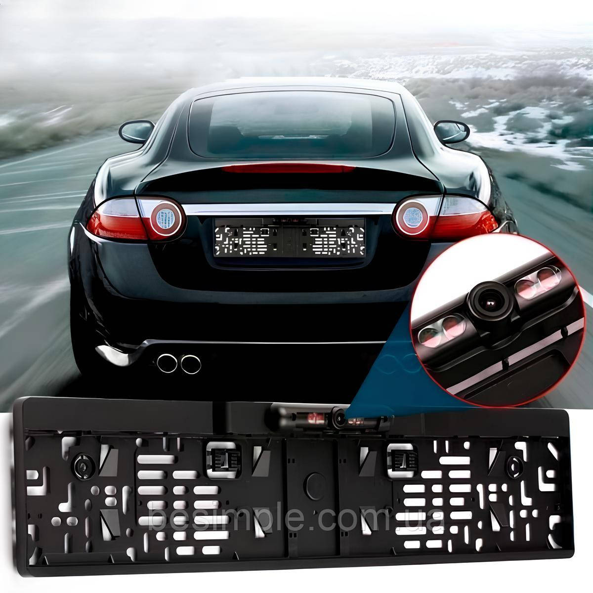 Рамка для номера авто з камерою, CAR CAM WIRELESS / Бездротова камера в рамці номерного знака, фото 1