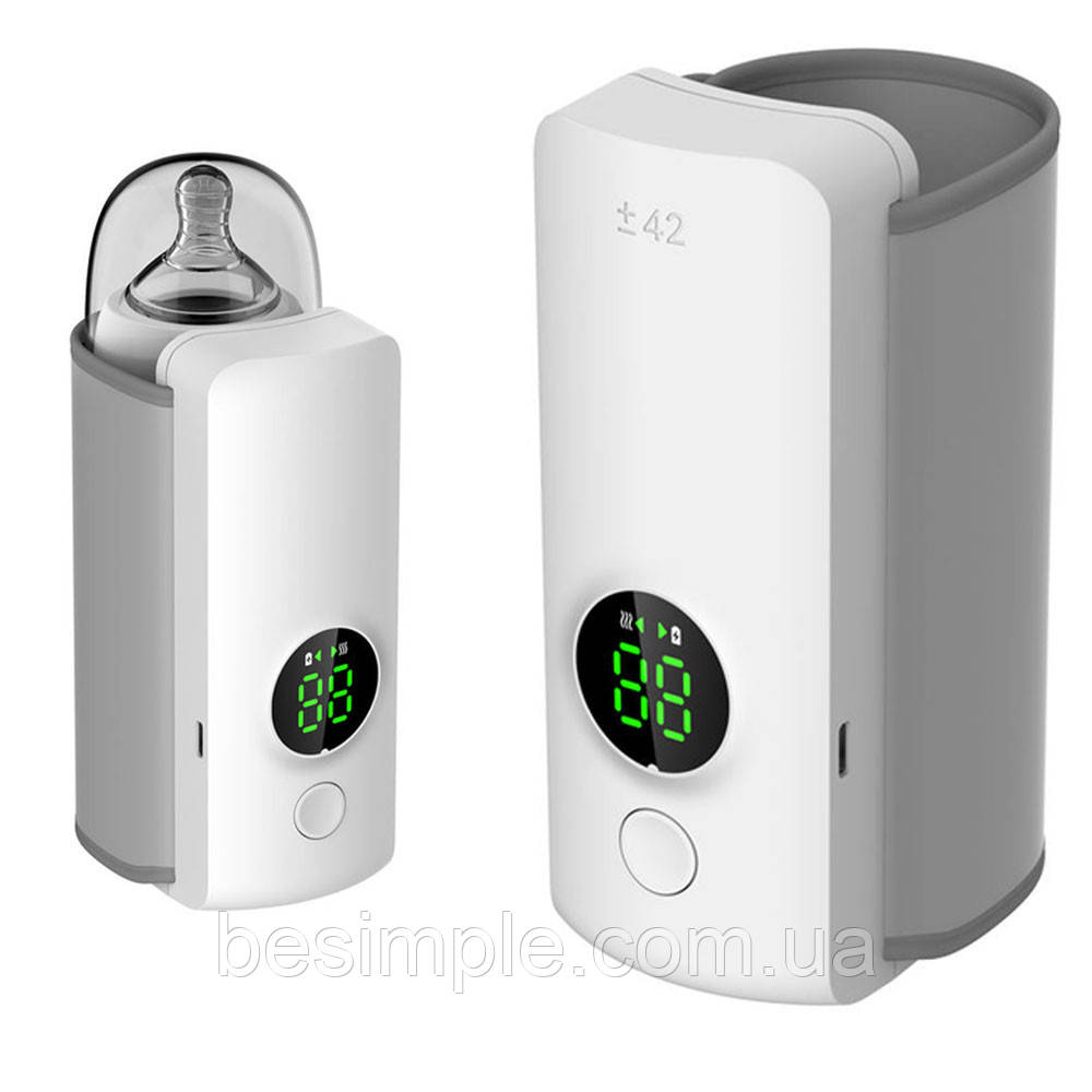 Підігрівач для пляшечок 6 режимів, до +55°, від USB Milk Shaker LY-872 / Термос для пляшечок, фото 1