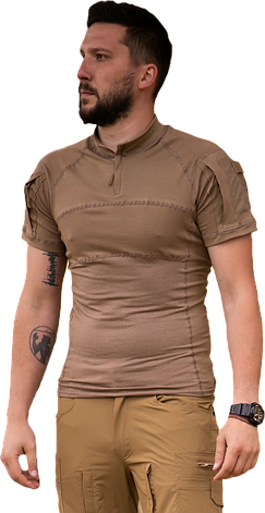 Бойова сорочка Убакс короткий рукав Койот Розмір L (24083), фото 1