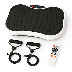 Платформа вібраційна для тренувань до 120кг + пульт, Білий / Віброплатформа для схуднення / Фітнес-платформа