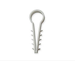 Дюбель-ялинка (затискач) для круглого кабелю Polax D 16 білий (37-055)