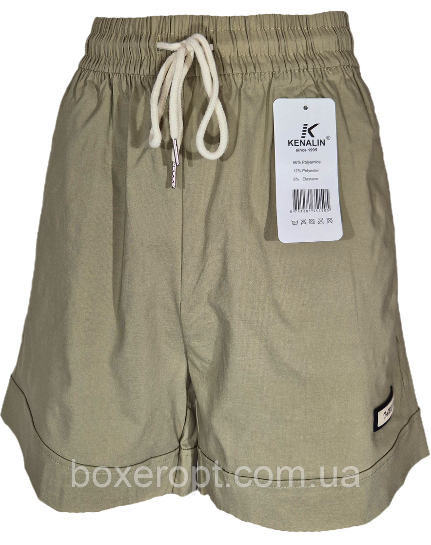 Шорти жіночі Kenalin (No.405-14, 2XL-6XL, пісочні)