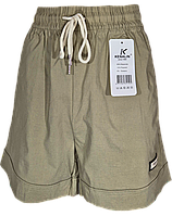 Шорти жіночі Kenalin (No.405-14, 2XL-6XL, пісочні)