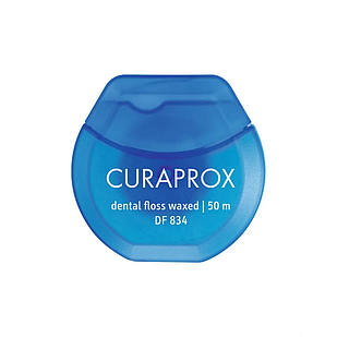 Нитка міжзубна вощена з ароматом м’яти DF 834, 50 м CURAPROX
