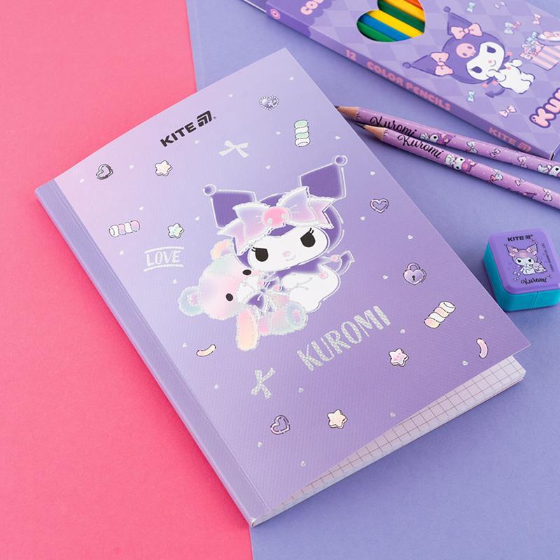 Блокнот Kite Kuromi HK24-091-2, А5, 40 аркушів, клітинка, фото 1