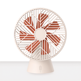 Міні-вентилятор настільний Sothing Forest Desktop Fan із вбудованим акумулятором (DSHJ-S-1907), Apricot White