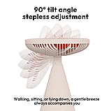 Міні-вентилятор настільний Sothing Forest Desktop Fan із вбудованим акумулятором (DSHJ-S-1907), Apricot White, фото 4