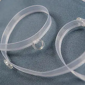 Тасьма шторна для Римських штор з кільцями по краю прозора 10мм±0.5мм/100м 85266