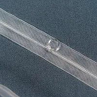 Тесьма шторная для Римских штор с колечками по середине прозрачная 20 мм±0.5мм/100м 85271