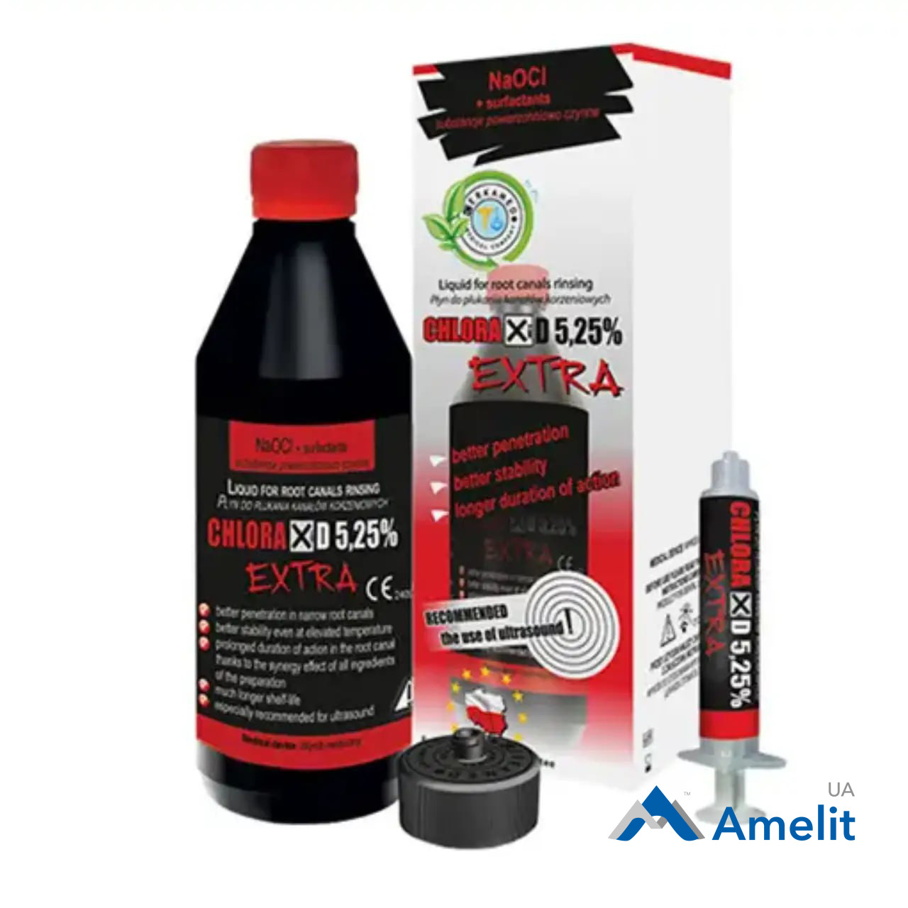 Рідина Chloraxid EXTRA 5,25% (Cerkamed), флакон 400 мл