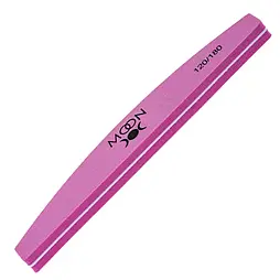 Пилка-баф для нігтів Moon Full Pink 120/180 півмісяць