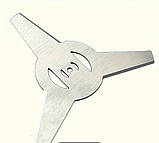 Металевий Ніж для Газонокосарки 150 мм (3 леза), фото 4