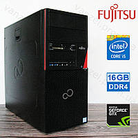 Fujitsu P756 - Intel Core i5-6600/ 16GB DDR4/ GTX1050 2GB/ 128GB+500GB Системний блок, Ігровий ПК