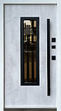 Двері вхідні металеві вуличні Терморозрив Дельта Метал/МДФ склопакет Антрацит 860/960х2050х110 Ліве/Праве, фото 2