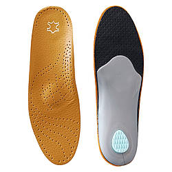 Устілки ортопедичні Leather Step 43-44 (27.5 - 28,0см) шкіряні із супінатором для ідеального положення стопи