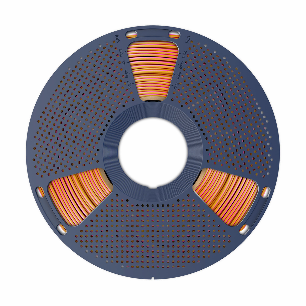 Пластик філамент SUNLU Silk PLA+ Tri-Color Red Yellow Blue, Reusable Spool, 1kg