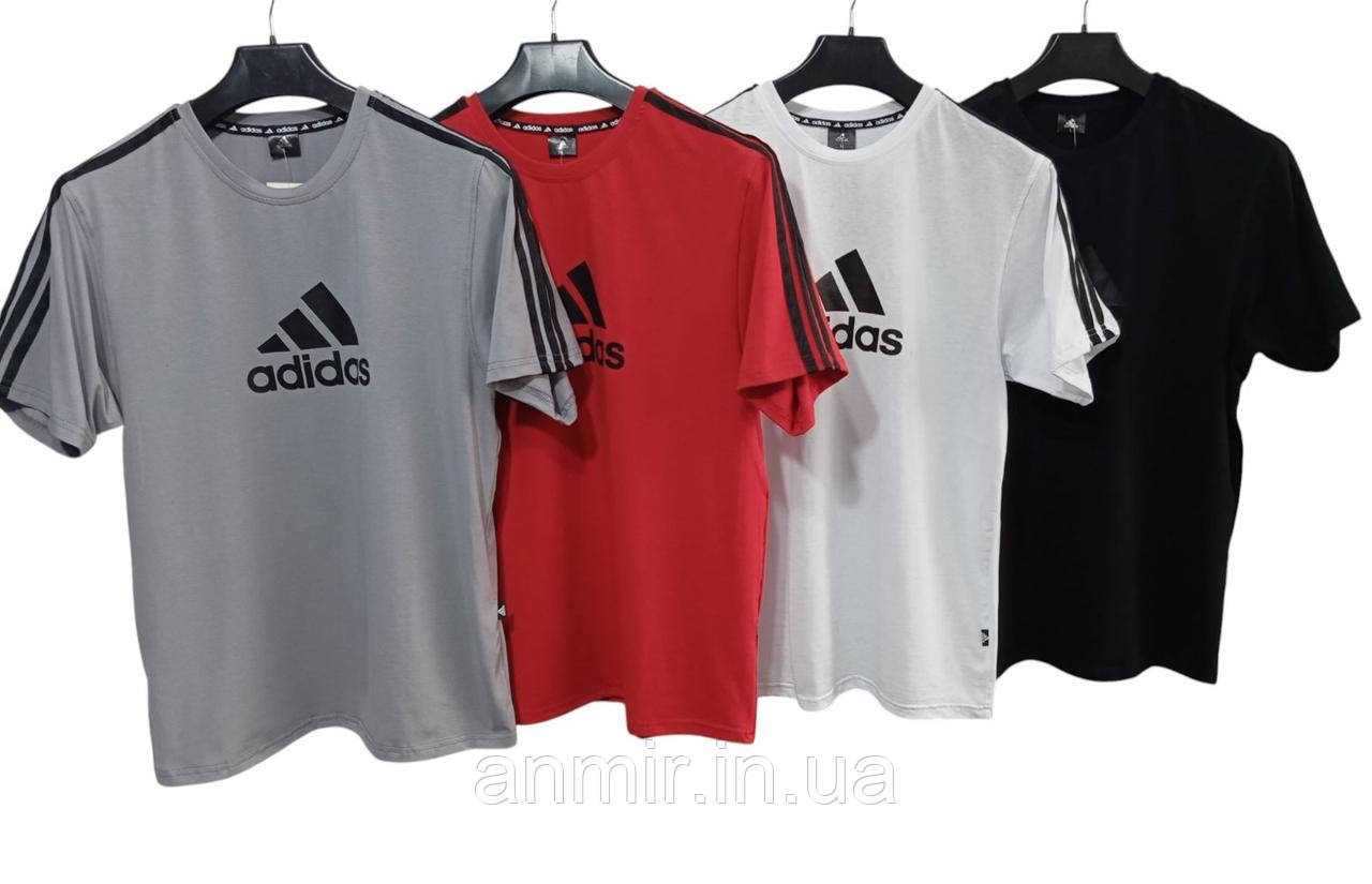 Футболка чоловіча трикотажна ADIDAS норма 44-52, колір уточнюйте під час замовлення