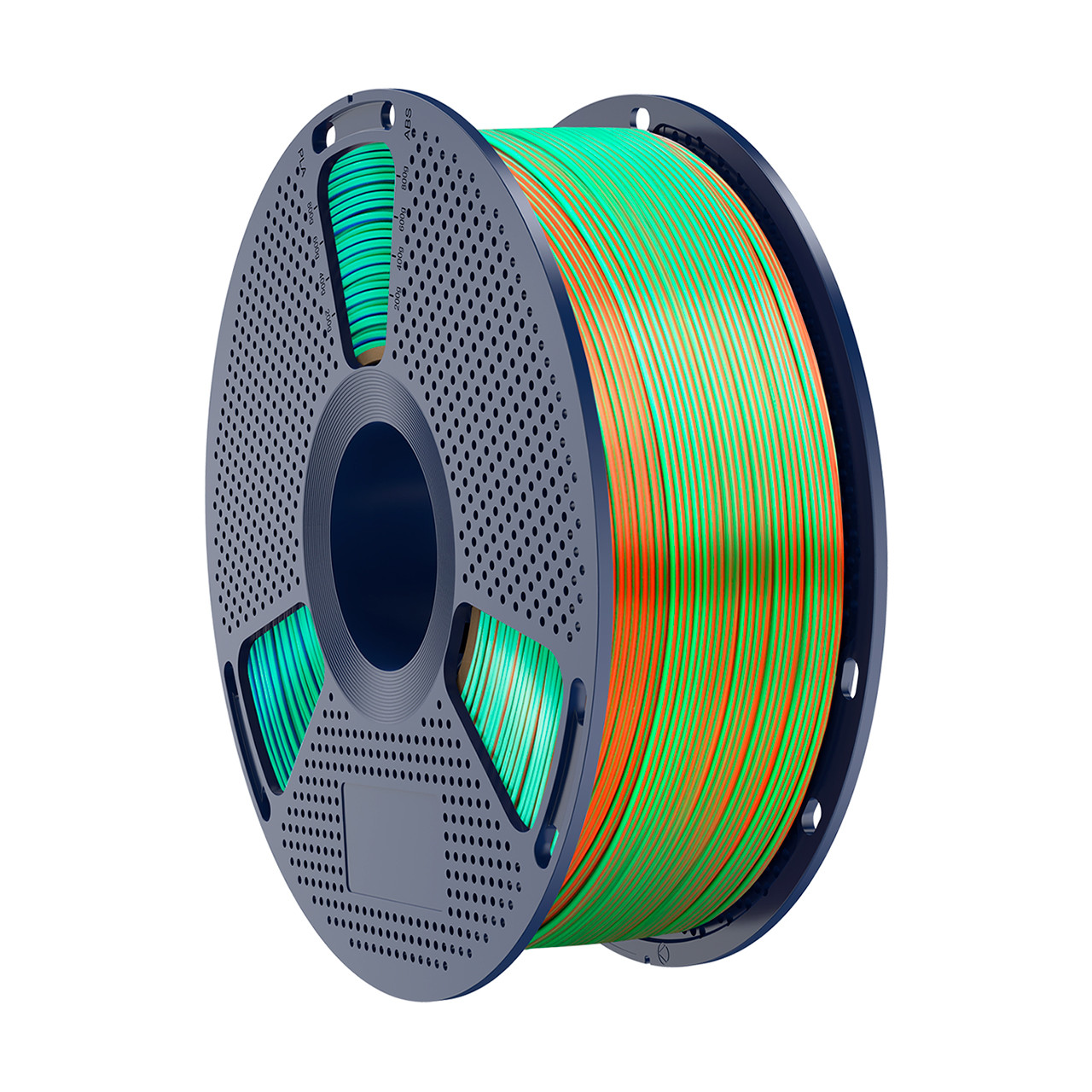 Пластик філамент SUNLU Silk PLA+ Tri-Color Orange Blue Green, Reusable Spool, 1kg
