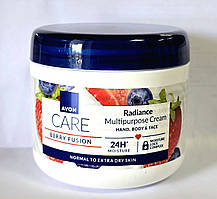 Мультифункціональний крем для обличчя, рук і тіла «Ягідний мікс» 400 мл AVON CARE SUPERFOOD BLUEB