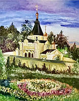 Писана картина "Києво-Печерська лавра", 40 х 50 см