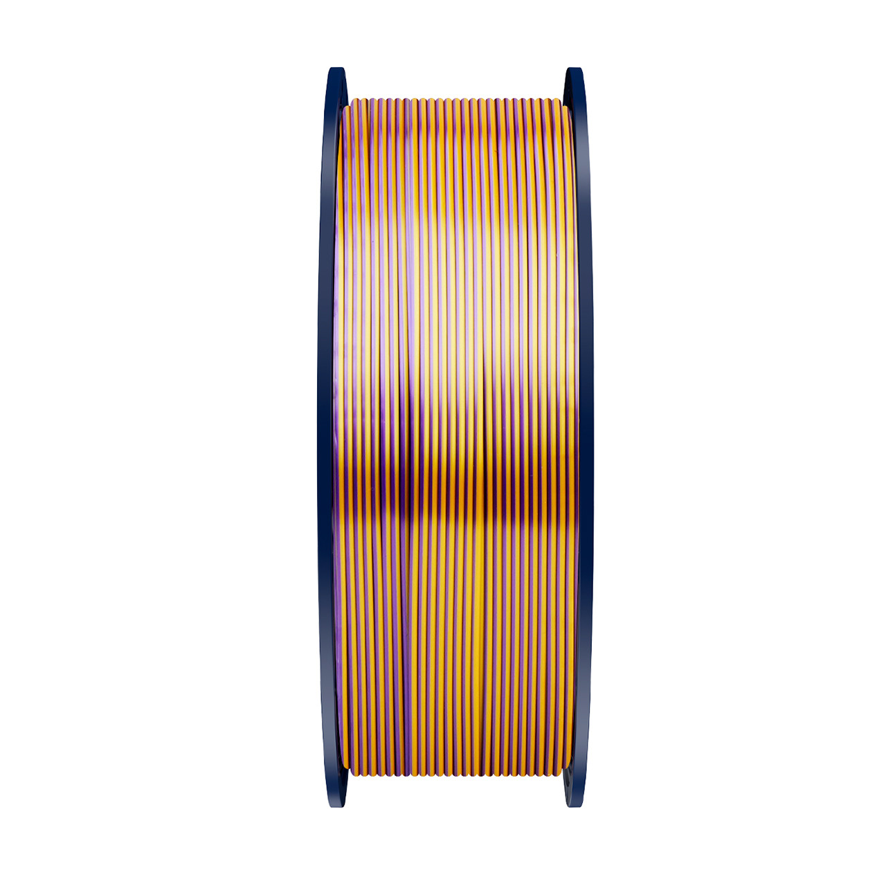 Пластик філамент SUNLU Silk PLA+ Tri-Color Black Gold Purple, Reusable Spool, 1kg