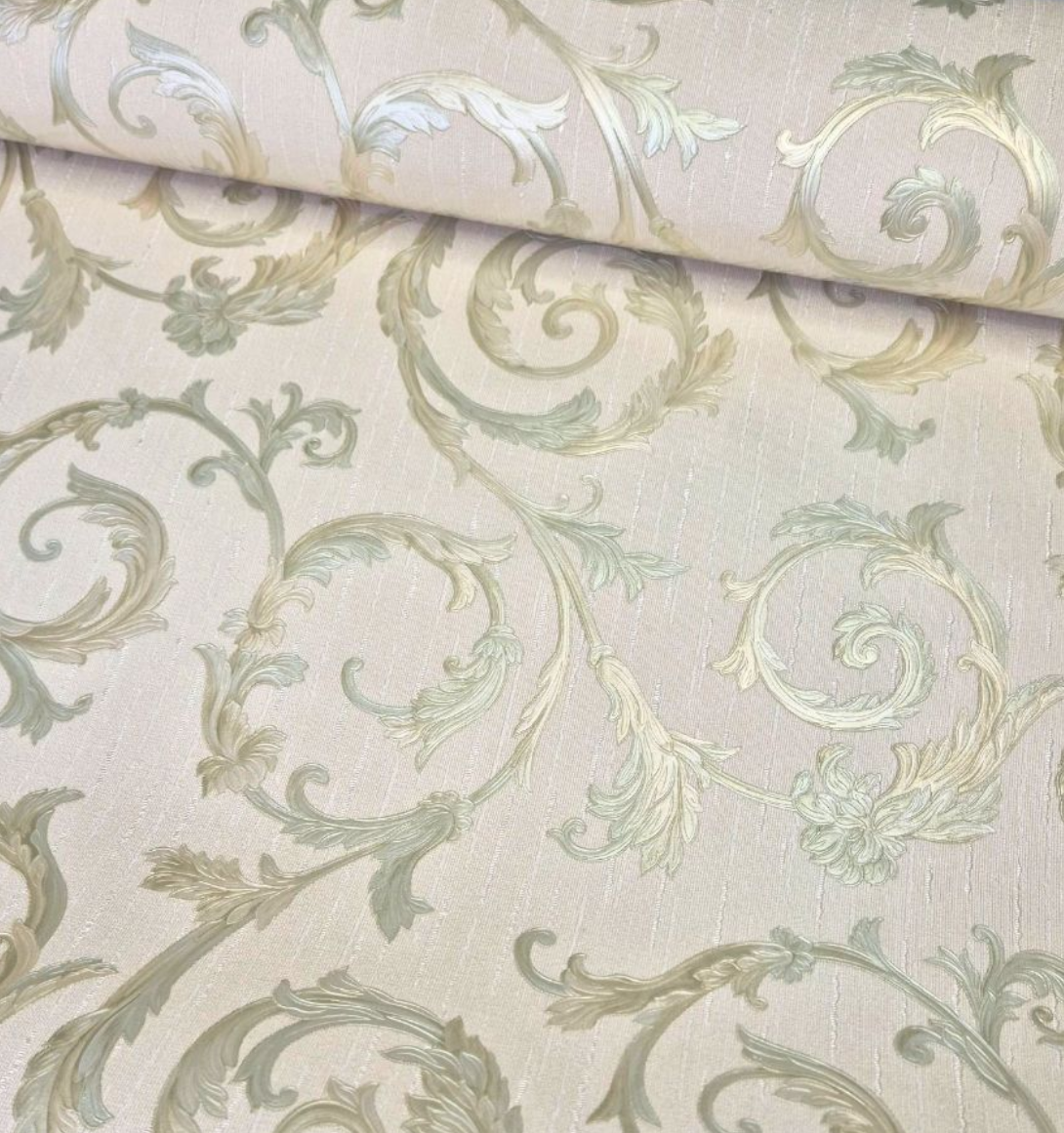 Шпалери вінілові 10.05 × 1.06 м Marburg 30711, золотисті, пісочні, жовті в кухню, вітальню, коридор, передпокій, фото 1