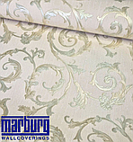 Шпалери вінілові 10.05 × 1.06 м Marburg 30711, золотисті, пісочні, жовті в кухню, вітальню, коридор, передпокій, фото 7