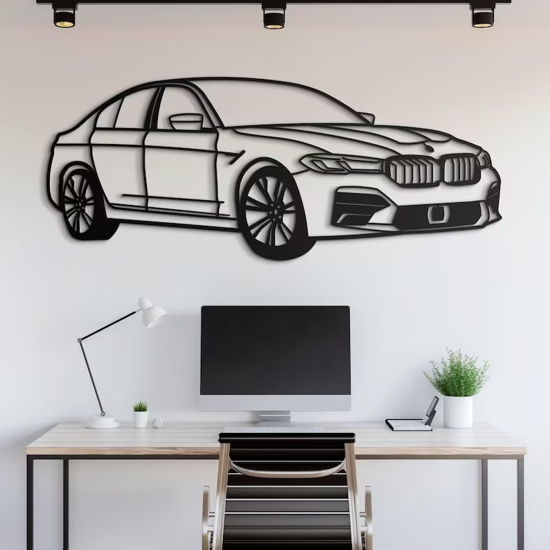 Декоративне панно, картина авто BMW 5