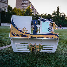 Медальниця футбол. Тримач для медалей футбол. Медальниця футболісту. Поличка для футболіста. Дипломниця