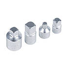 Набір перехідників 3/8"↔1/4", 3/8"↔1/2", 1/4"↔3/8", 1/2"↔3/8" для головки торцевої (4 шт.) [INSSCSCNP100040MT0] TACTIX