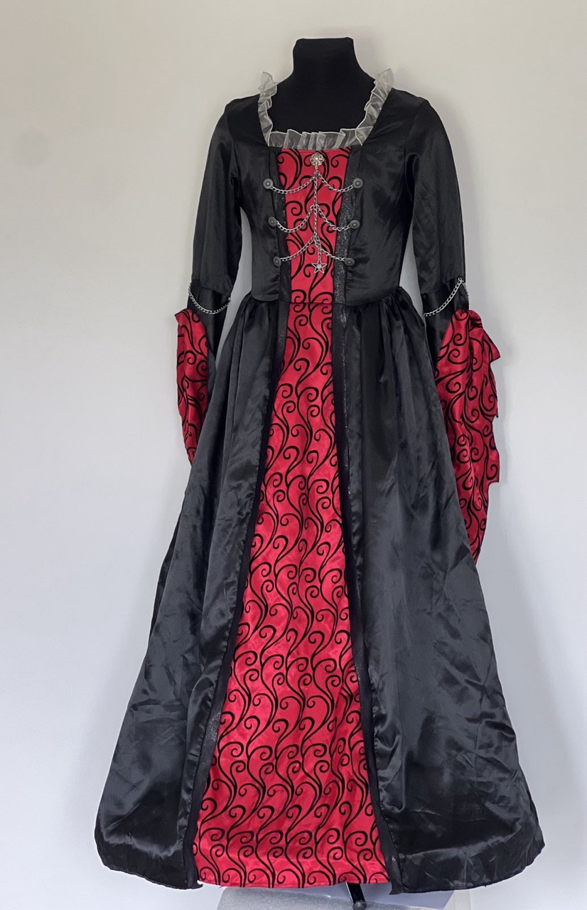 Плаття Хелловін, готичне, атлас, фото 1