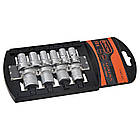 Набір головок торцевих 1/4" шестигранні (10 шт.) [INSSCSCNG014100MT0] TACTIX