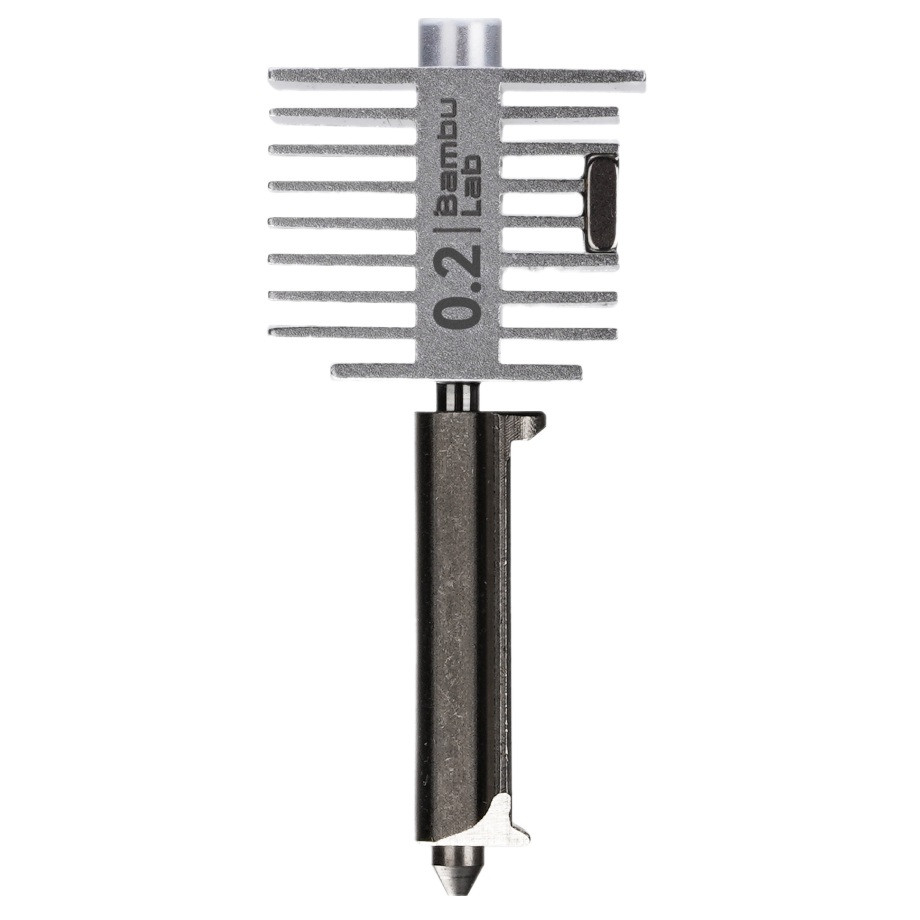Хотенд з соплом 0.2мм для Bambu Lab A1 Series / Hotend with Stainless Steel Nozzle 0.2mm (оригінал, FAH018)