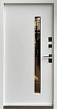 Двері вхідні вуличні терморозрив двоколірні Ніцца склопакет Метал/МДФ Антрацит Ваш ВиД 860/960х2050х90 Ліве/Праве, фото 2