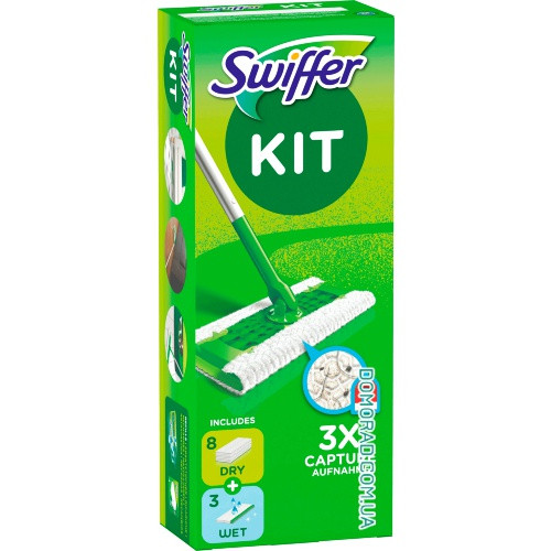 Swiffer Набір швабра + серветки WET+DRY, фото 1